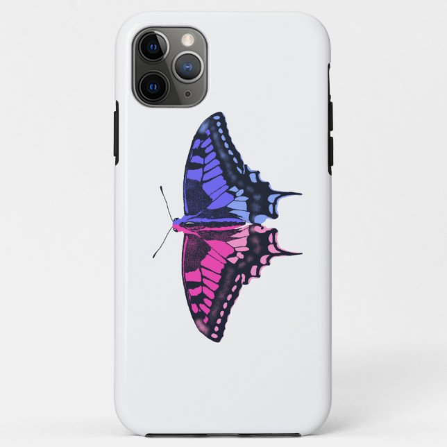 Coques Case-Mate iPhone Omnisexual Pride Flag Swallowtail Butterfly (Dos)