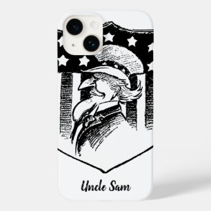 Coque Case-Mate iPhone Oncle patriotique vintage Sam et drapeau américain