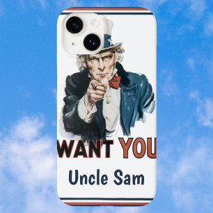 Coque Case-Mate iPhone Oncle Sam Patriotique Vintage Je VEUX VOUS