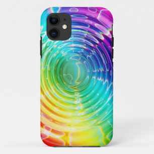 Coque iPhone 11 Onde de choc d'arc-en-ciel