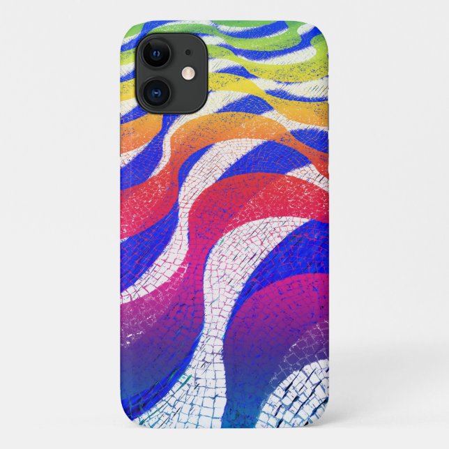 Coques Case-Mate iPhone Ondes colorées (Dos)
