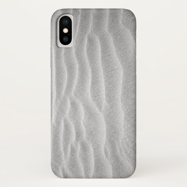 Coques Case-Mate iPhone Ondes de sable noir et blanc (Dos)
