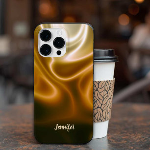 Coque Case-Mate iPhone Ondes dorées de soie