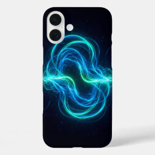 Coque Pour iPhone 16 Plus ondes gravitationnelles Abstraites du flux d'énerg