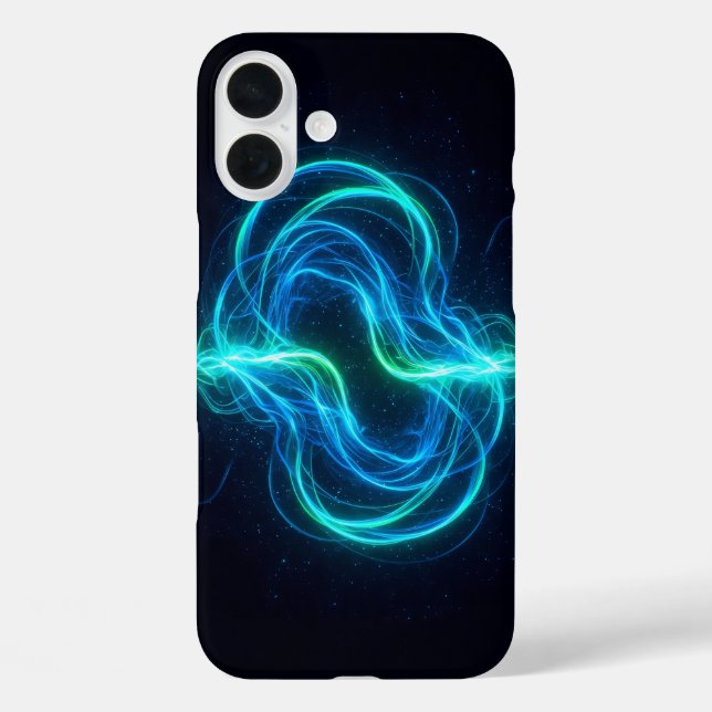 Coques Case-Mate iPhone ondes gravitationnelles Abstraites du flux d'énerg (Verso)