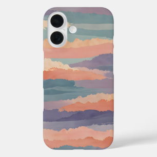 Coque Pour iPhone 16 Ondes Horizon Doux