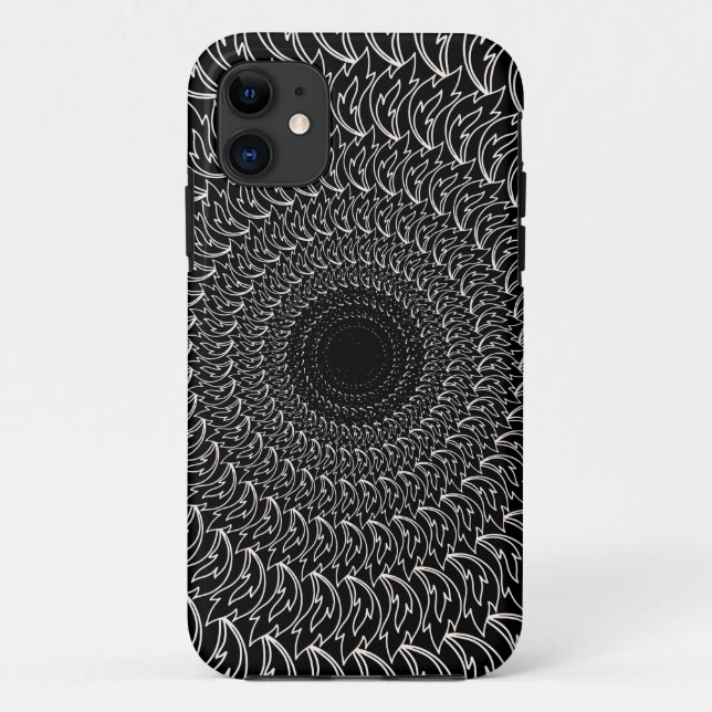 Coques Case-Mate iPhone Ondes motifs concentriques géométriques répétées p (Dos)