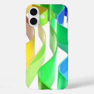 Coque Pour iPhone 16 Plus Ondes Rainbow