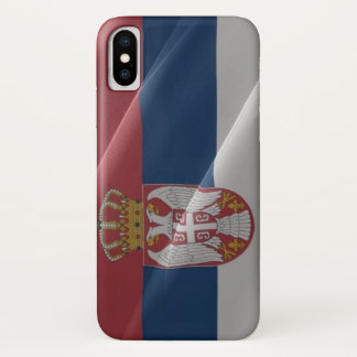 Case-Mate iPhone Case Ondulation de drapeau de la Serbie -