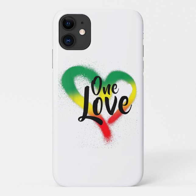 Coques Case-Mate iPhone One Love One Heart Reggae Vibes (Dos)