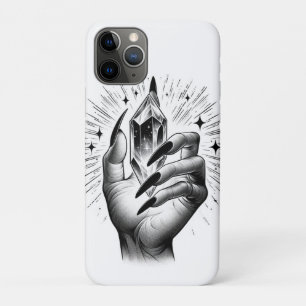 Case-Mate iPhone Case Ongles Noirs Longs & Magie de l'Énergie Cristallin