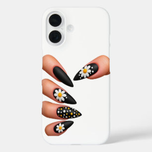 Coque Pour iPhone 16 Ongles style noir