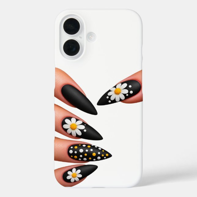 Coques Case-Mate iPhone Ongles style noir (Verso)