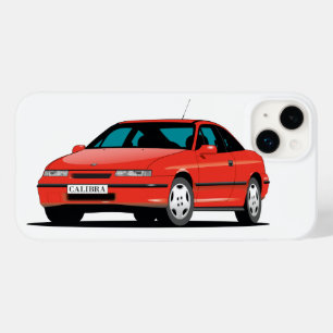 Coque Pour iPhone 14 Plus Opel Calibra rouge avant