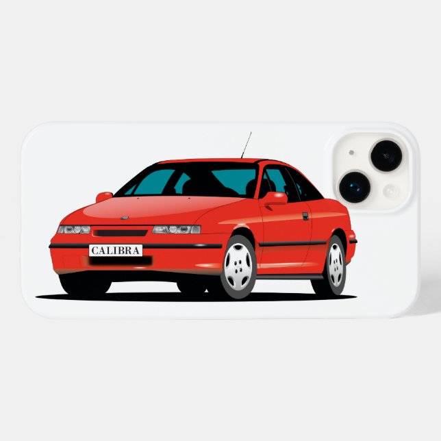 Coques Case-Mate iPhone Opel Calibra rouge avant (Verso (horizontal))
