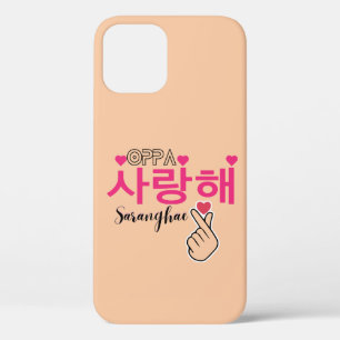 Case-Mate iPhone Case Oppa Saranghae Cute Kpop coeur main