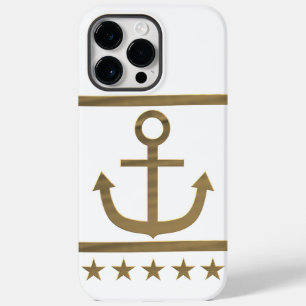 Coque Case-Mate iPhone or ancre symbole de bonheur