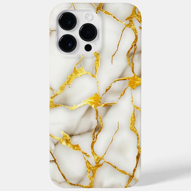 Coques Case-Mate iPhone Or blanc japonais Kintsugi (Verso)
