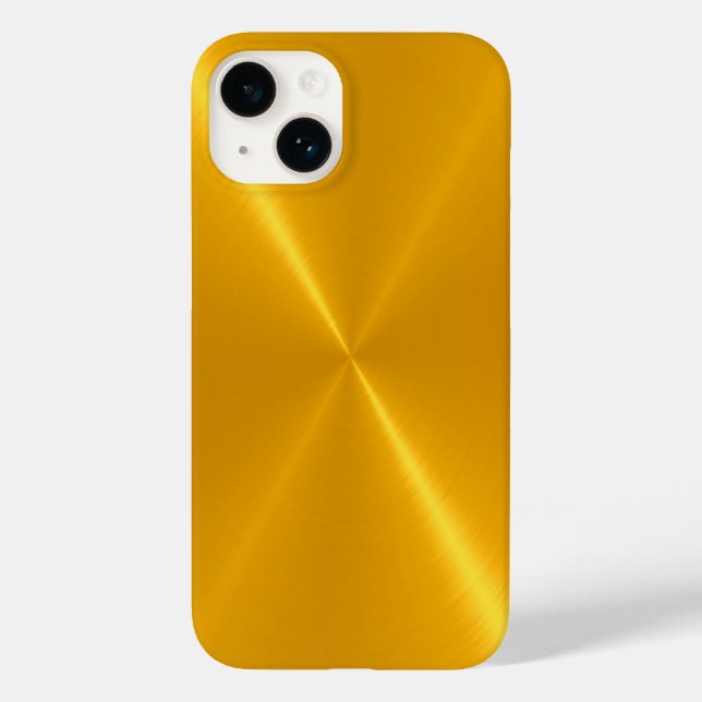 Coques Case-Mate iPhone Or brillant acier inoxydable métal (Verso)