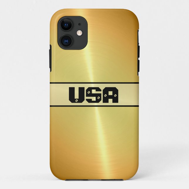 Coques Case-Mate iPhone Or brillant acier inoxydable métal (Dos)