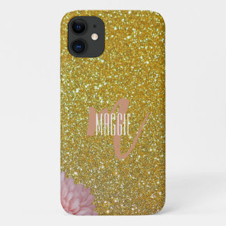 Case-Mate iPhone Case Or brillant monogramme moderne