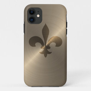 Coque Case-Mate Pour iPhone Or de Fleur De Lis In