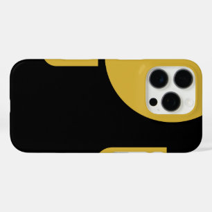 Coque iPhone 16 Pro Or élégant métallisé sur fond noir