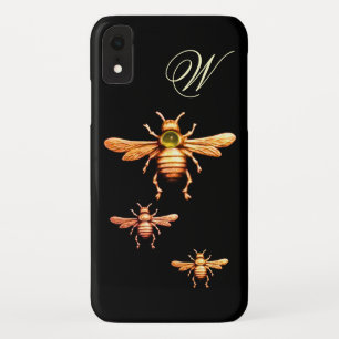 COQUE Case-Mate POUR iPhone OR HONEY BEES MONOGRAM