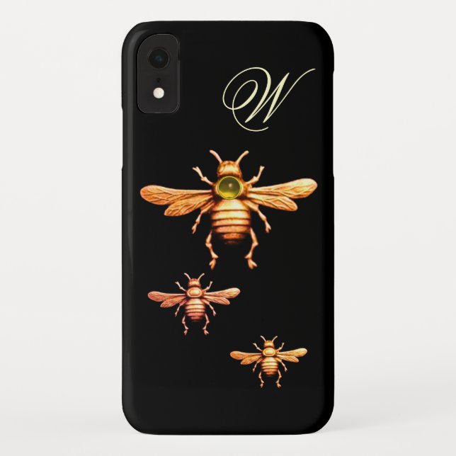 COQUES Case-Mate iPhone OR HONEY BEES MONOGRAM (Dos)