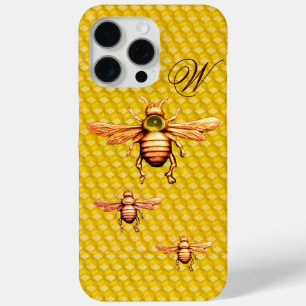 COQUE Case-Mate iPhone OR HONEY BEES MONOGRAM