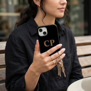 Coque Case-Mate iPhone Or Initial Personnalisé