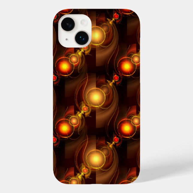 Coques Case-Mate iPhone Or Moderne Bohème Élégant Motif d'Art Abstrait #50 (Verso)