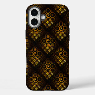 Coque Pour iPhone 16 Plus Or Moderne Boho Élégant Motif d'Art Abstrait #502