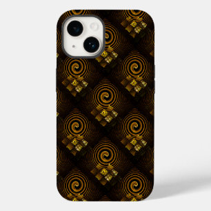 Coque Case-Mate iPhone Or Moderne Boho Élégant Motif d'Art Abstrait #502