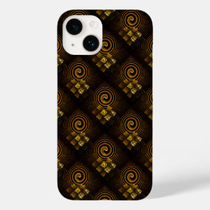 Coque Case-Mate iPhone Or Moderne Boho Élégant Motif d'Art Abstrait #502