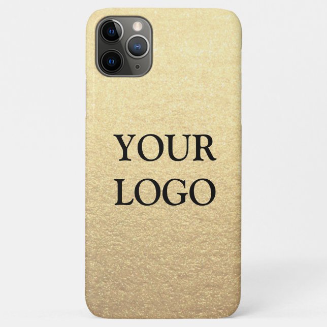 Coques Case-Mate iPhone Or personnalisé simple et élégant avec votre logo  (Dos)