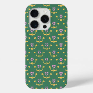 Coque Case-Mate iPhone Or rose et crête verte, été fun