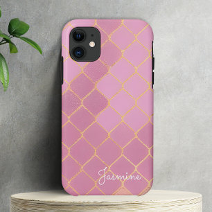 Case-Mate iPhone Case Or rose moderne