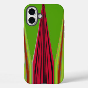 COQUE POUR iPhone 16 PLUS OR ROUGE VERT