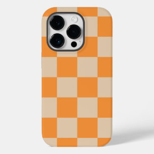 Coque Case-Mate iPhone Orange À damiers En vichy Motif