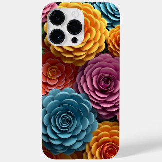 COQUE Case-Mate iPhone ORANGE BLEU ROSE BLANC 3-D FLEURS DE REGARDE