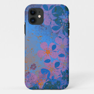 Case-Mate iPhone Case Orange bleu violet vintage motif floral