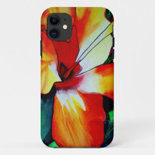 Case-Mate iPhone Case Orange Hibiscus fleurs tropicales aquarelle art
