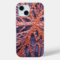 orangé indigo orangé floral boho art broderie