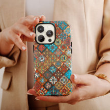 Orange Mandala | iPhone 14 Coque-Mate