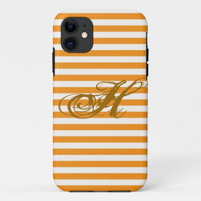 Coques Case-Mate iPhone Orange personnalisé trié (Dos)