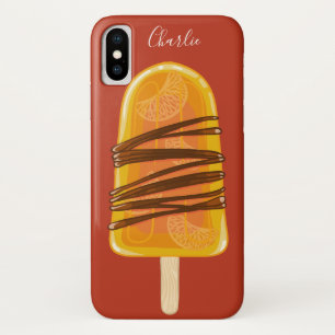 Coques Pour iPhone Orange Popsicle personnalisable casques de télépho