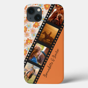 Case-Mate iPhone Case Orange Retro Daisy 4 Photo Horse Collage Nom