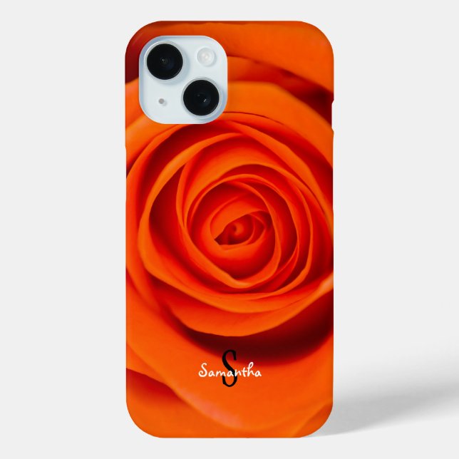 Coques Case-Mate iPhone Orange Rose Phone case (Verso)
