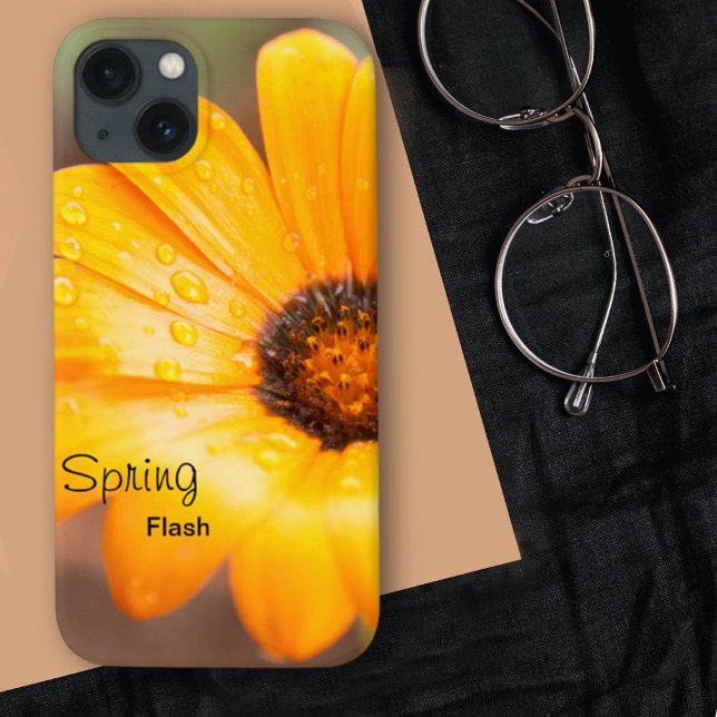 Coques Case-Mate iPhone Orange Spring Flash African Daisy Photo personnali (Créateur téléchargé)